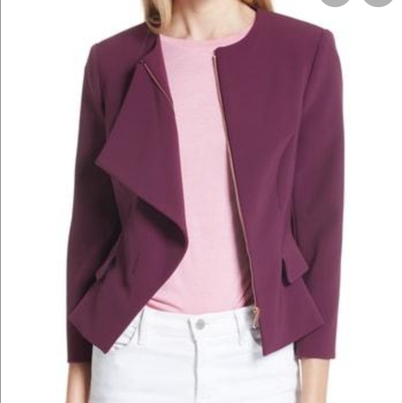 Ted Baker Jackets & Blazers - NWT Ted Baker London Ruffle Front Peplum Jacket